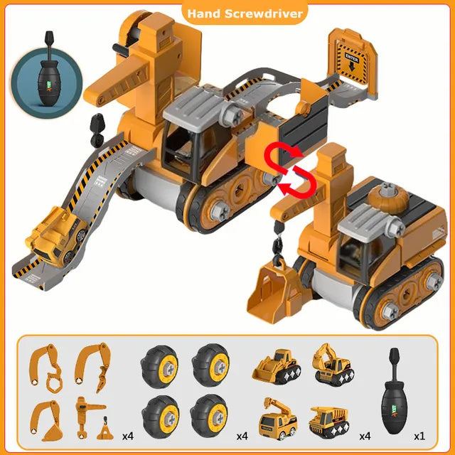 Bouwvoertuig speelset - Educatief en Interactief