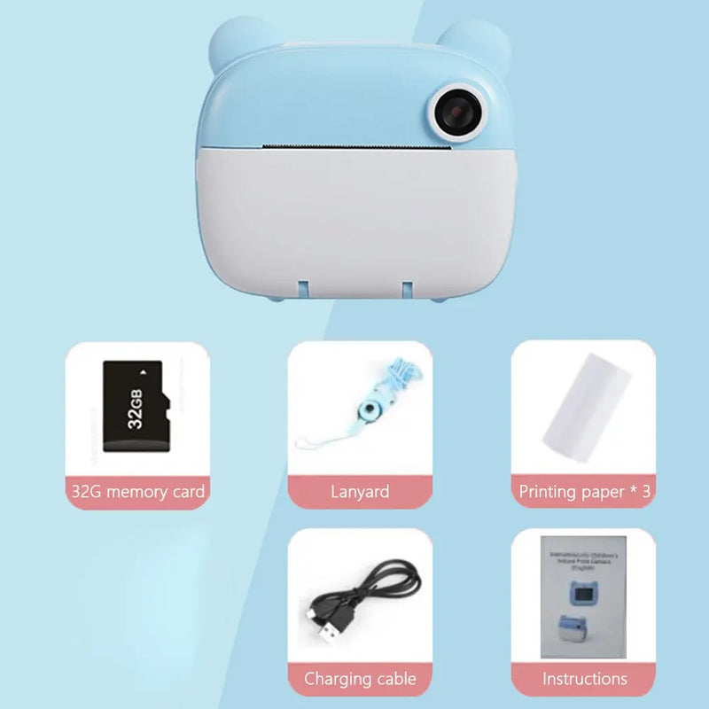 Kinder Instantcamera met Afdrukfunctie – FotoPlezier Mini