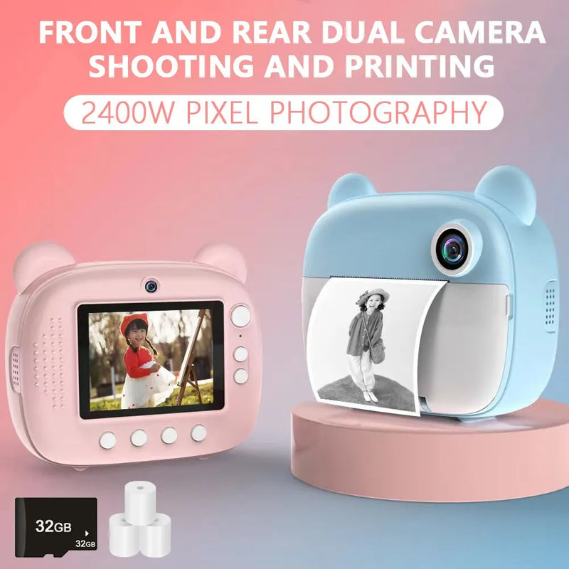 Kinder Instantcamera met Afdrukfunctie – FotoPlezier Mini