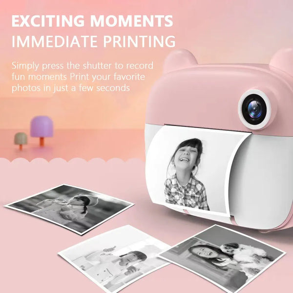 Kinder Instantcamera met Afdrukfunctie – FotoPlezier Mini