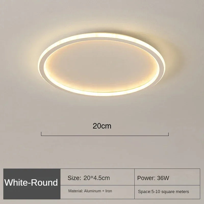 Scandinavische LED Plafondlamp – Modern, dimbaar & stijlvol voor woonkamer, eetkamer & hal