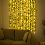 BOTALUX – Elegante groene LED-lampjesketting in bladvorm (batterijvoeding)