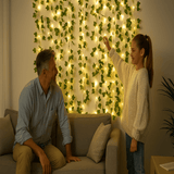 BOTALUX – Elegante groene LED-lampjesketting in bladvorm (batterijvoeding)