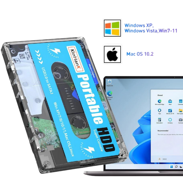 GameStation Retro Cassette | Retro gaming | Plug & play gameconsole met meer dan 100.000 spellen