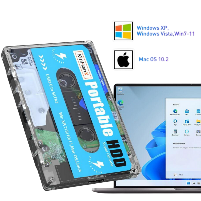 GameStation Retro Cassette | Retro gaming | Plug & play gameconsole met meer dan 100.000 spellen