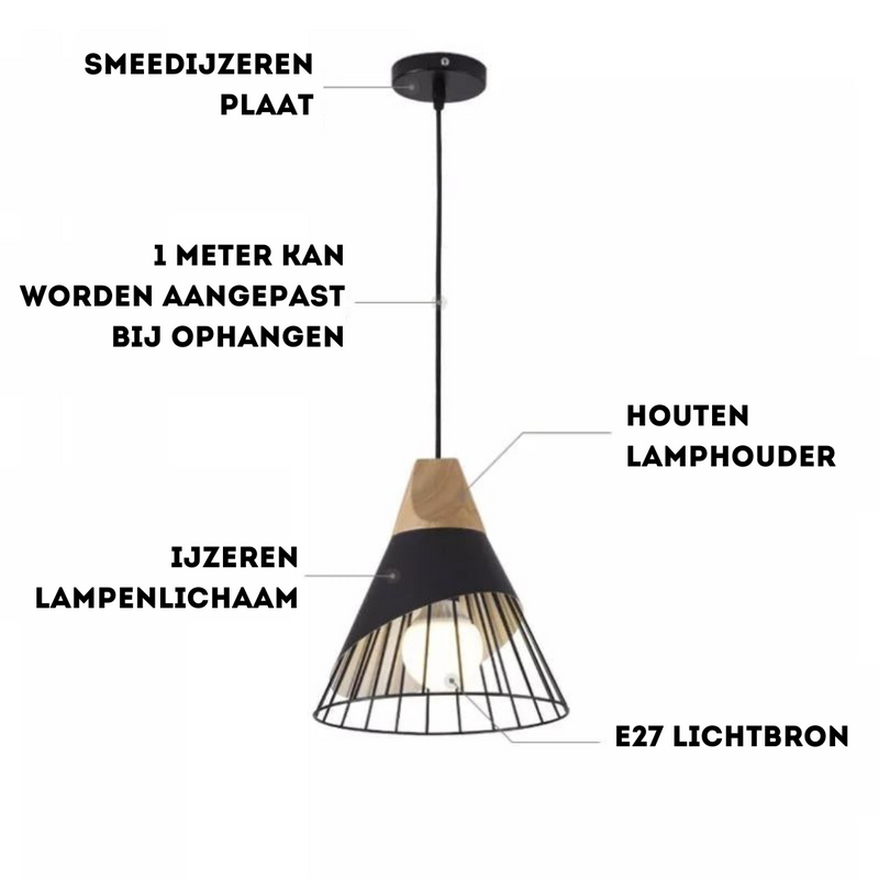 Trendy Scandinavische Industriële Hanglamp – UrbanBeam
