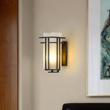 ARVINA Wandlamp Buiten – Retro IJzeren Design met Glas – IP65 – E27 Fitting