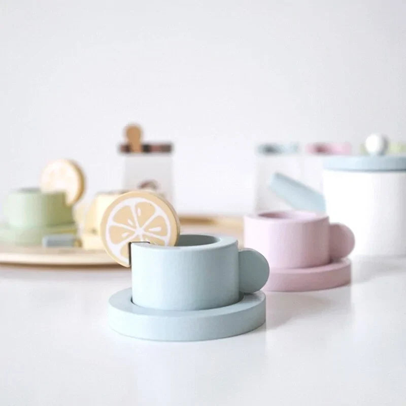 Creatieve houten speelgoedset voor rollenspellen en leerplezier