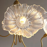 Bladvormige Frosted Glass Kroonluchter – Elegante Vintage-Inspiratie Plafondlamp