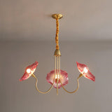 Bladvormige Frosted Glass Kroonluchter – Elegante Vintage-Inspiratie Plafondlamp