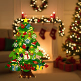 FILZTWINKLE – Interactieve Viltwandboom met LED-lampen en 30+ Ornamenten