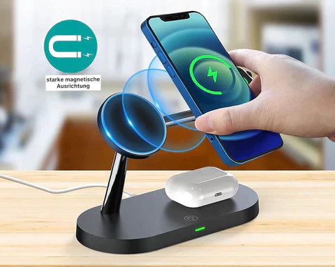 3-in-1 Draadloze Oplader - Efficiënt Opladen voor al je Apparaten