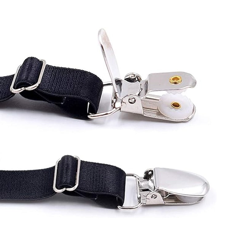 Heren Hemd-Stäbe Gummibanden Bretels voor een veilige Hemd-Houder