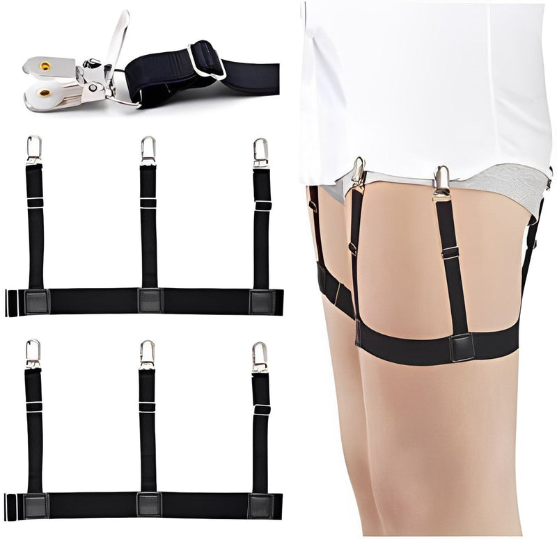 Heren Hemd-Stäbe Gummibanden Bretels voor een veilige Hemd-Houder