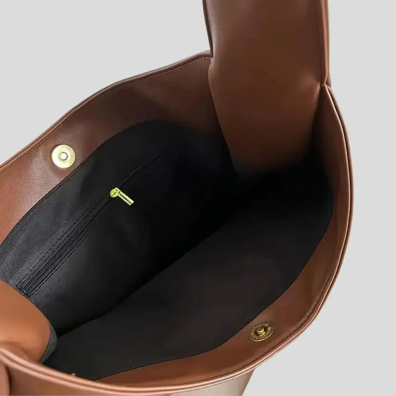 Vegan Leren Schoudertas voor Dames - Noor