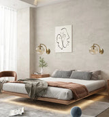 Luxe Moderne Wandlamp van Glas – CrystalGlow