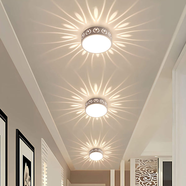 Aurora LED Plafondlamp - Sfeervolle Verlichting met Elegante Patronen