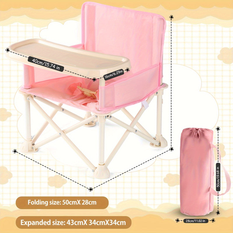 Draagbare Opvouwbare Baby Hoogstoel – Lichtgewicht & Compact Ontwerp