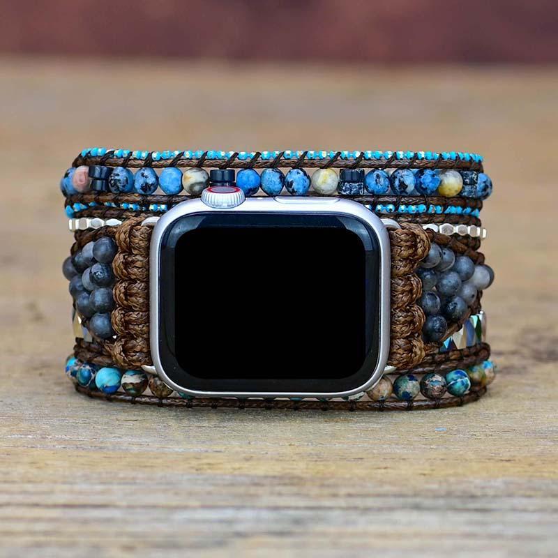 Edelsteen-Apple-Watch-Armband - Azure