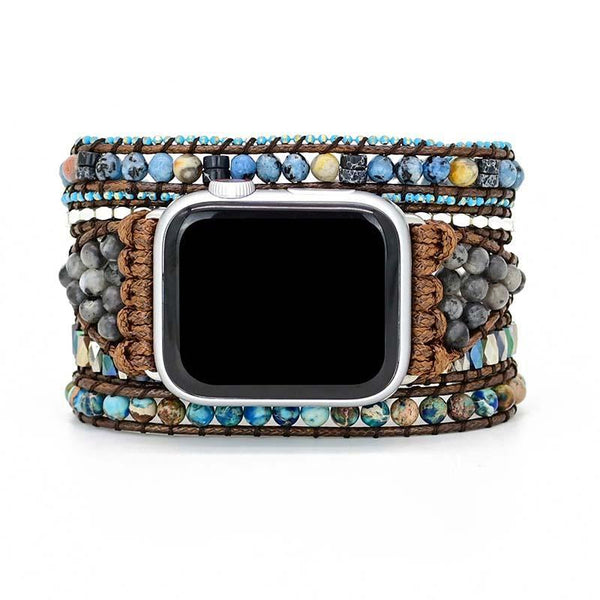 Edelsteen-Apple-Watch-Armband - Azure