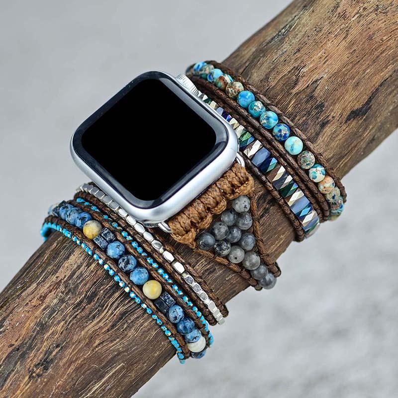 Edelsteen-Apple-Watch-Armband - Azure
