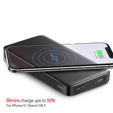 Draadloze Snellader Powerbank – 10.000mAh Dubbele Uitgang