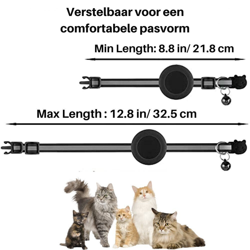Kattenhalsband met Veiligheidsluiting - Milo