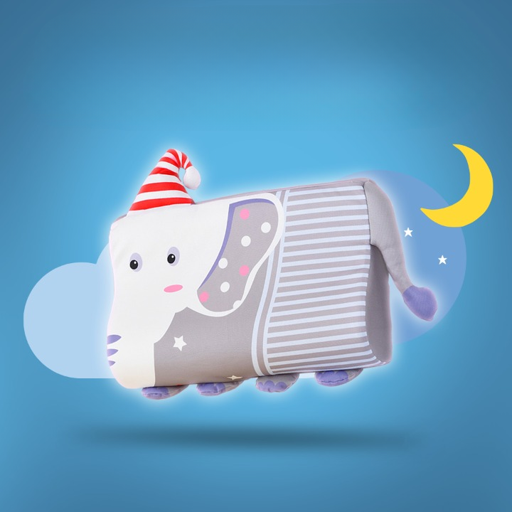 Kinderen Neksteun Kussen met Ergonomische Steun – Dierenthema Keuze