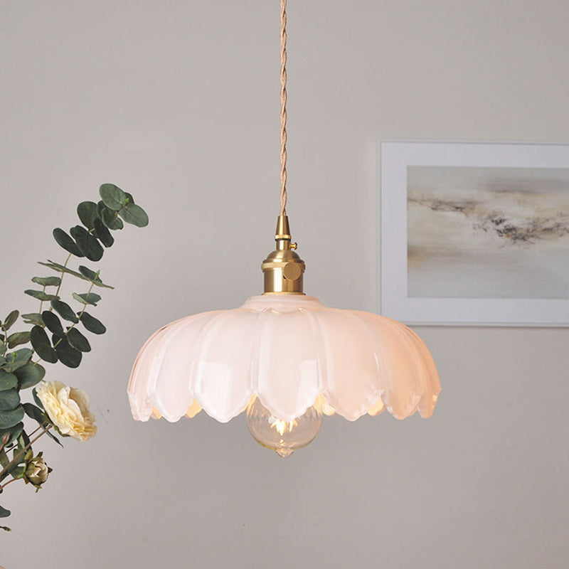 Bubble Glass Hanglamp – Elegante Transparante Glas & Koper Hanglamp