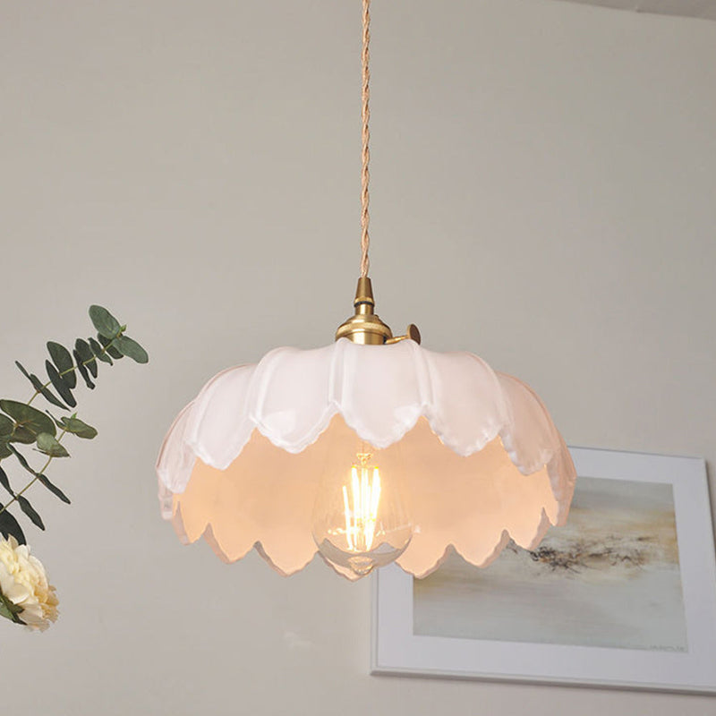 Bubble Glass Hanglamp – Elegante Transparante Glas & Koper Hanglamp