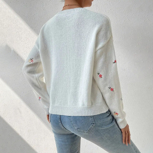 Casual gebloemde trui voor Vrouwen - Comfortabel, Stijlvol & Zacht