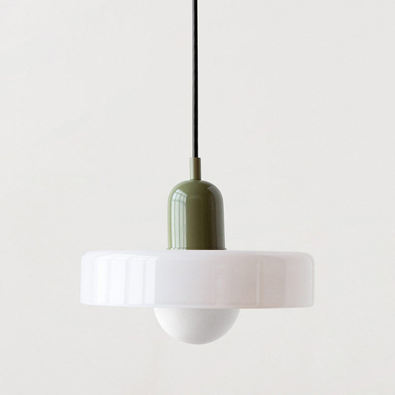 ColorLoop Pendant – Kunstzinnige Bauhaus Hanglamp met Warm Licht