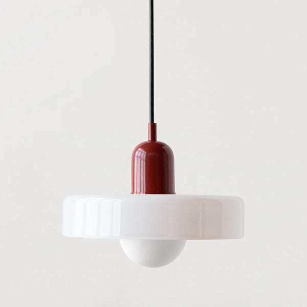 ColorLoop Pendant – Kunstzinnige Bauhaus Hanglamp met Warm Licht