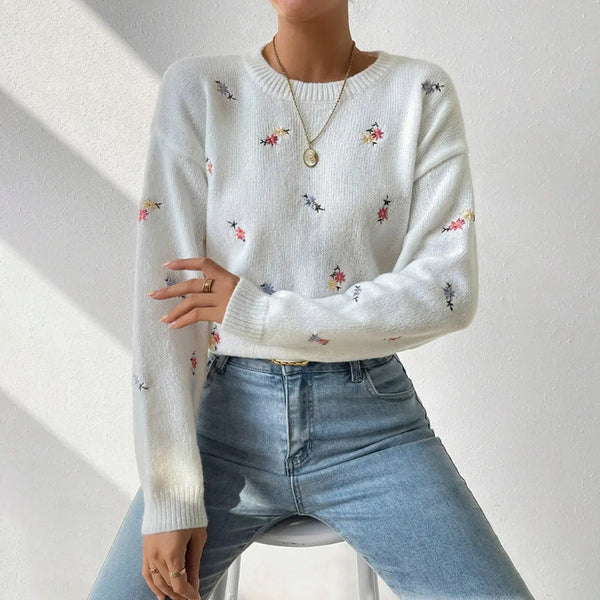 Casual gebloemde trui voor Vrouwen - Comfortabel, Stijlvol & Zacht