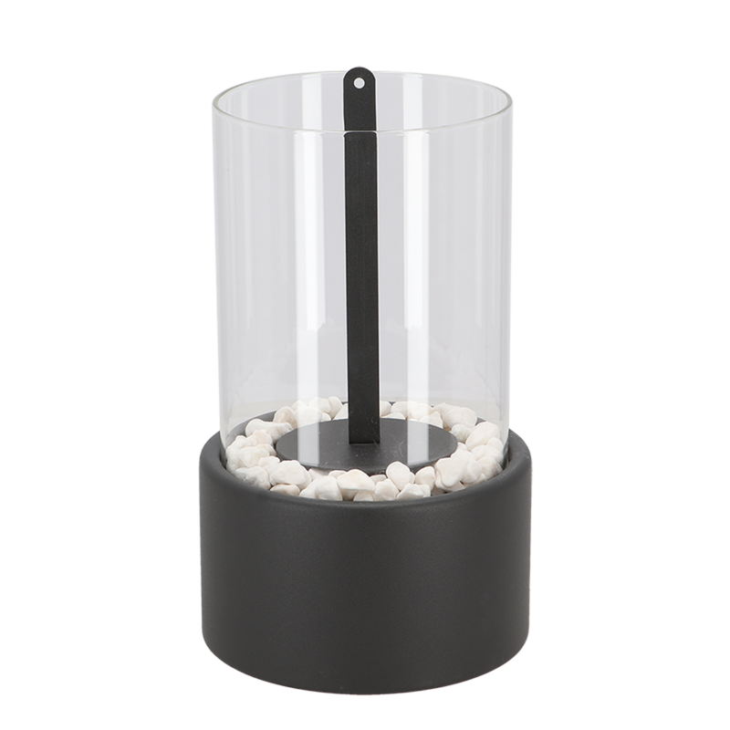 Klassieke olielamp met open vlam - Lumora