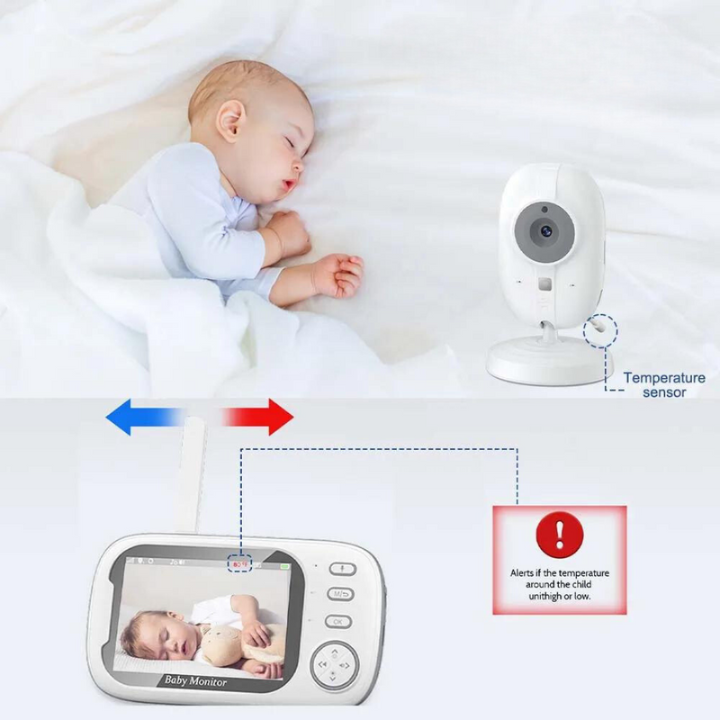 Babybewaking met nachtzicht en 2-weg audio – Inclusief temperatuurweergave