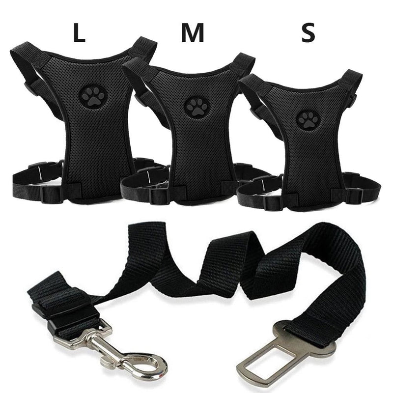 Autogordel met comfortabel harnas voor honden - PawSafe