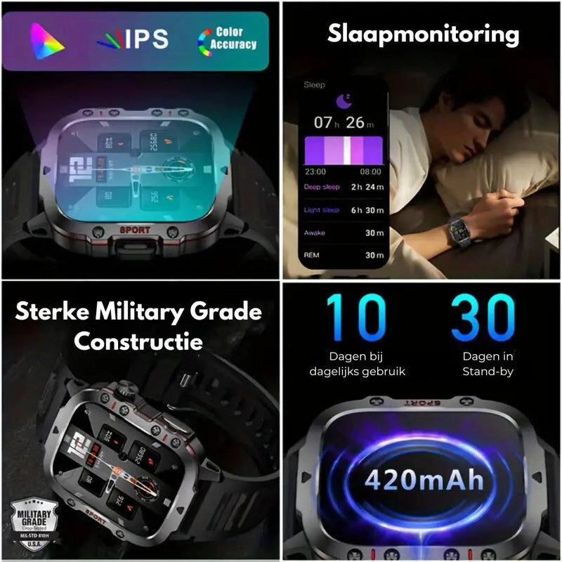 Waterdichte Outdoor-Smartwatch - TrailMate