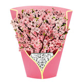 Decoratief 3D-bloemenboeket met Kaart