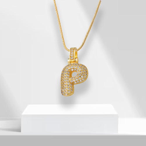 Bubble-letterketting met hanger - LuxeLette