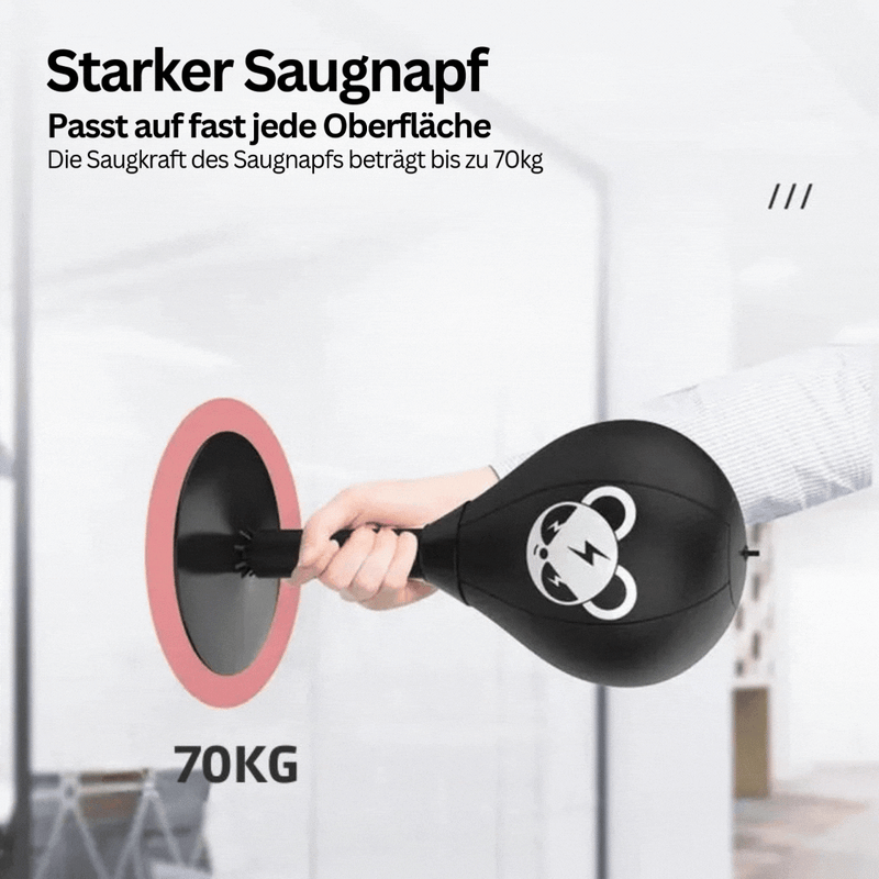 Boxball met sterke zuignapbasis – PowerStrike
