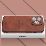 Luxe Hirschleder iPhone Hoes - Veltro