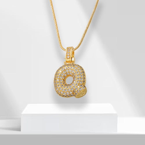 Bubble-letterketting met hanger - LuxeLette