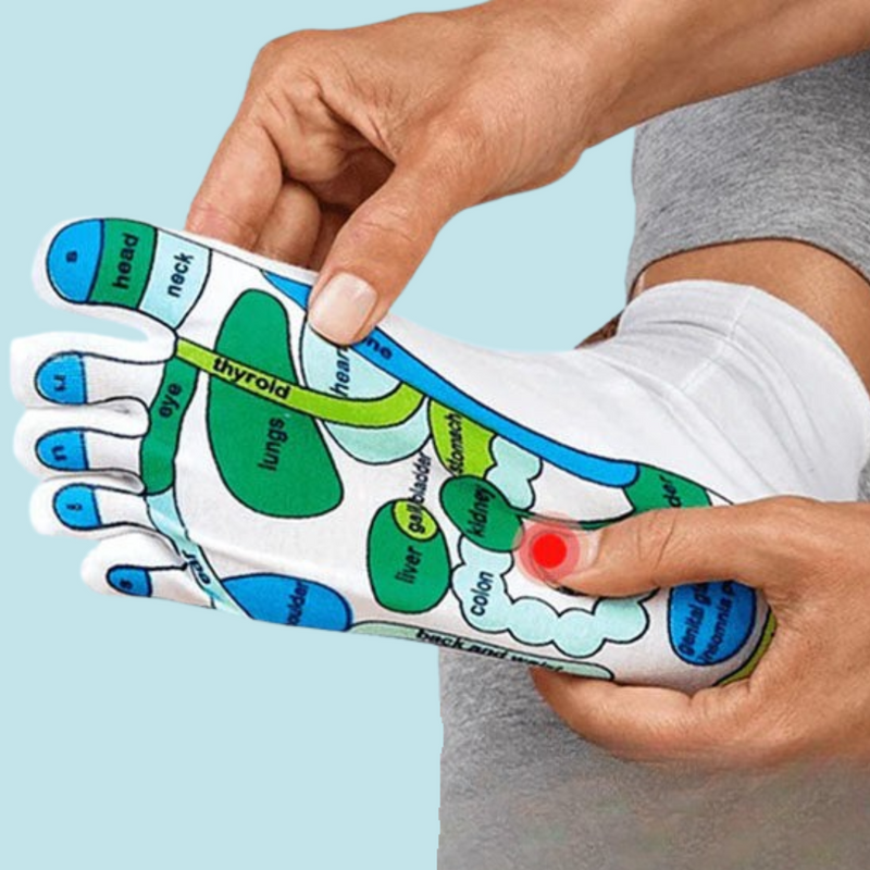 Akupressuur Sokken voor Ontspanning en Gezondheid – ReflexoSox
