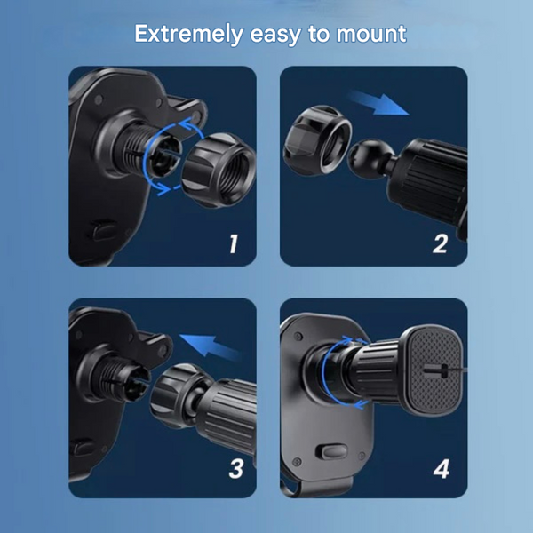 Universele Auto-Handyhouder met Ventilatielus – Griponix