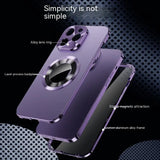Case 360° Volledig Scherm Lens Metaal Magnetisch Magsafe Hoesjes Aluminium voor iPhone 15 14 13