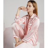 Celeste 100% Zijden Dames Pyjama | Zijdezacht, Ademend & Huidvriendelijk | Premium Luxe Nachtmode | Temperatuur- en Vochtregulerend | Elegant en Hypoallergeen voor Heerlijk Comfort