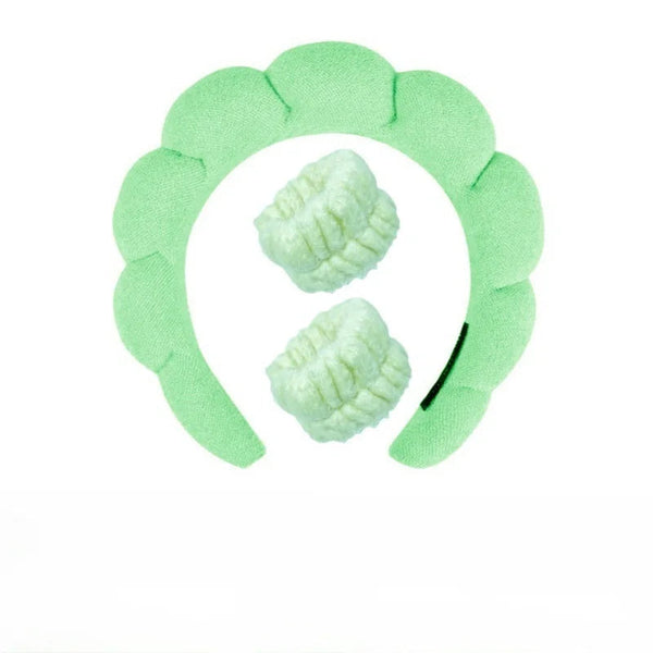 Plüsch Spa Hoofdband & Polsband Set - Fluffiea