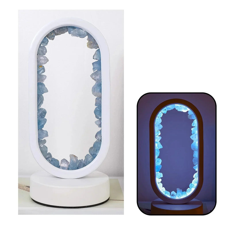 Elegante Amethist Crystal Lamp – Ambient LED Verlichting voor Ontspanning