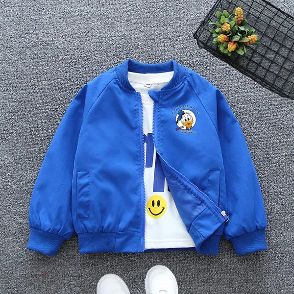 Babyjas met Donald Duck Print – Perfecte Windbreaker voor Lente en Herfst